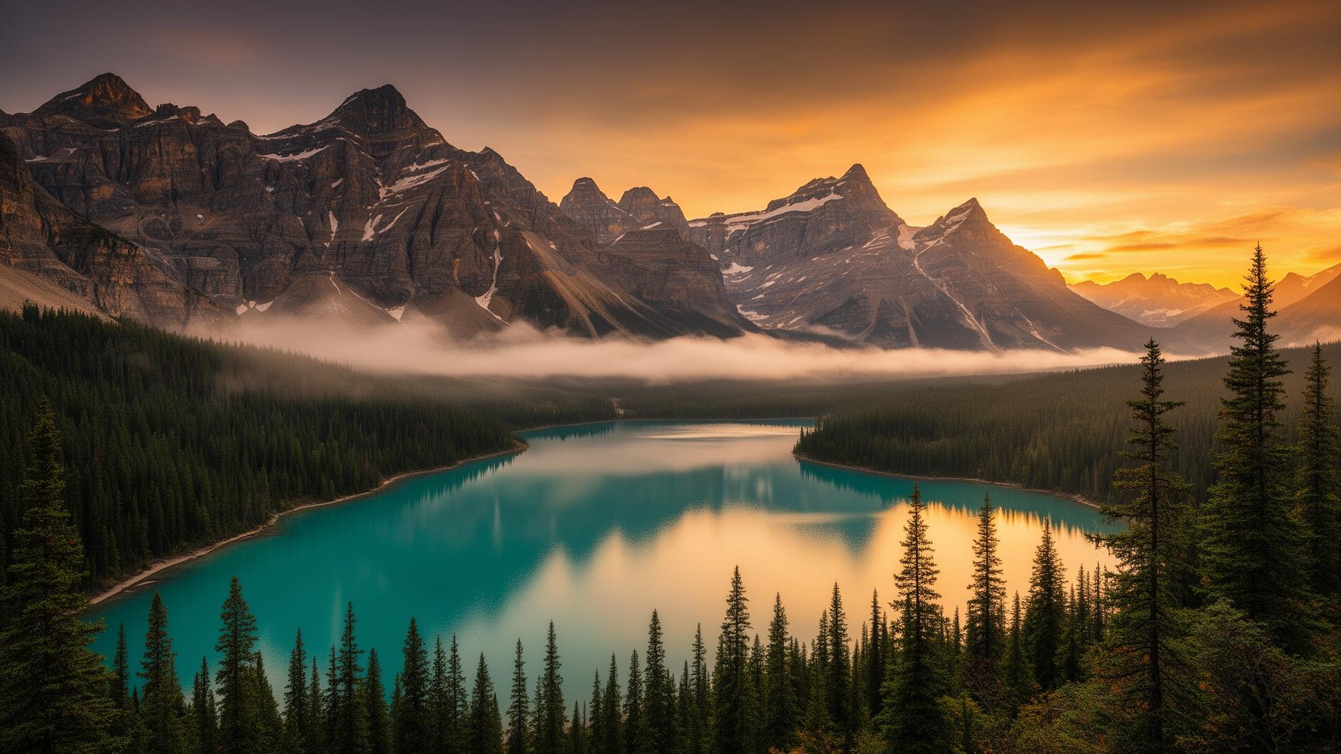 Paysage canadien des Rocheuses